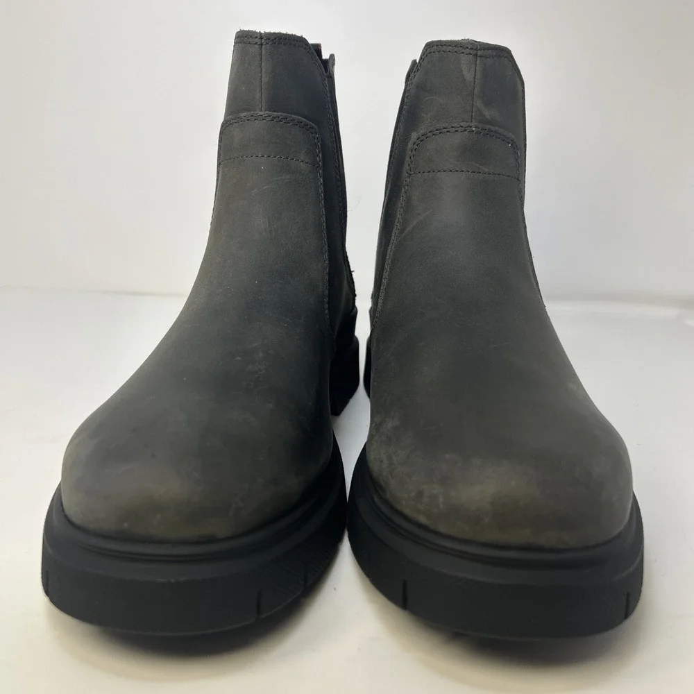 HUGO Ryan Men's Chelsea Boots Grey‎ Nubuck Leather Lug Sole US 9 EU 42 NIB